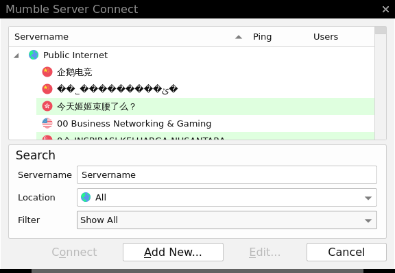 Mumble Server Connect